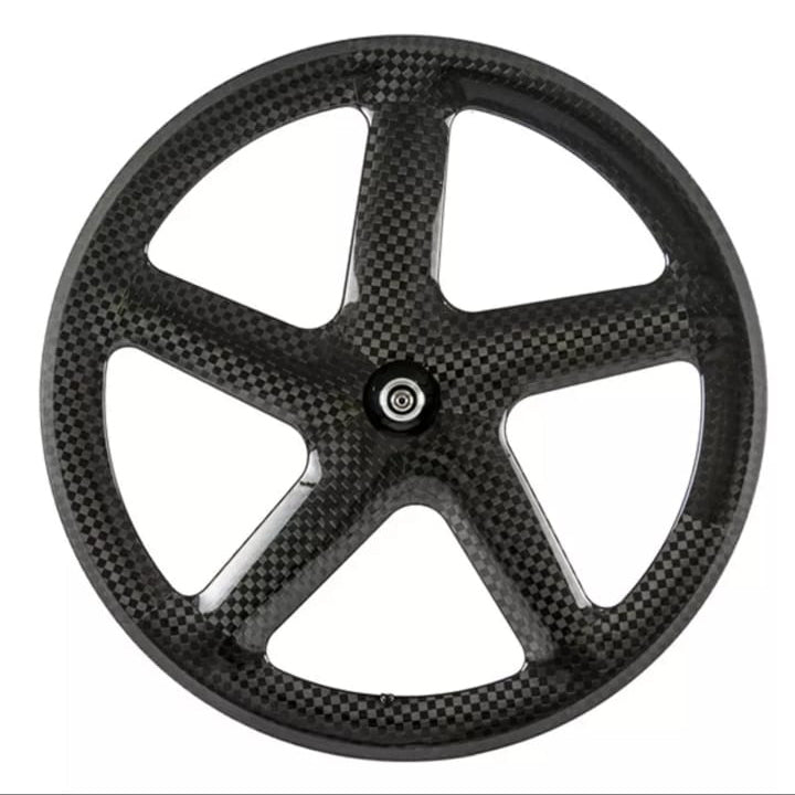 carbon five spokes wheel 700C Fixed Gear Track/Road/TT bike full carbon fibre 5 spokes bicycle wheelset