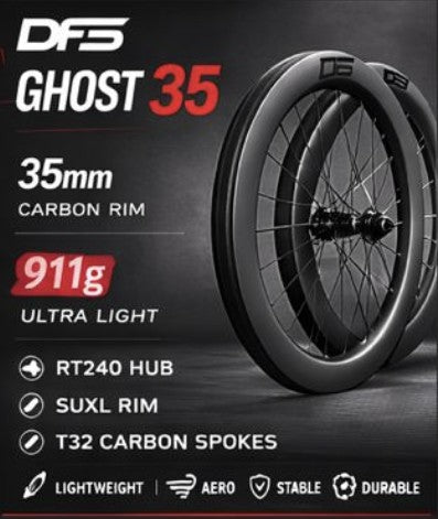 GHOST Series | 35mm Ultra-Light Carbon Wheelset