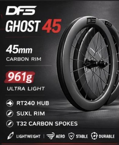 GHOST Series | 45mm Ultra-Light Carbon Wheelset