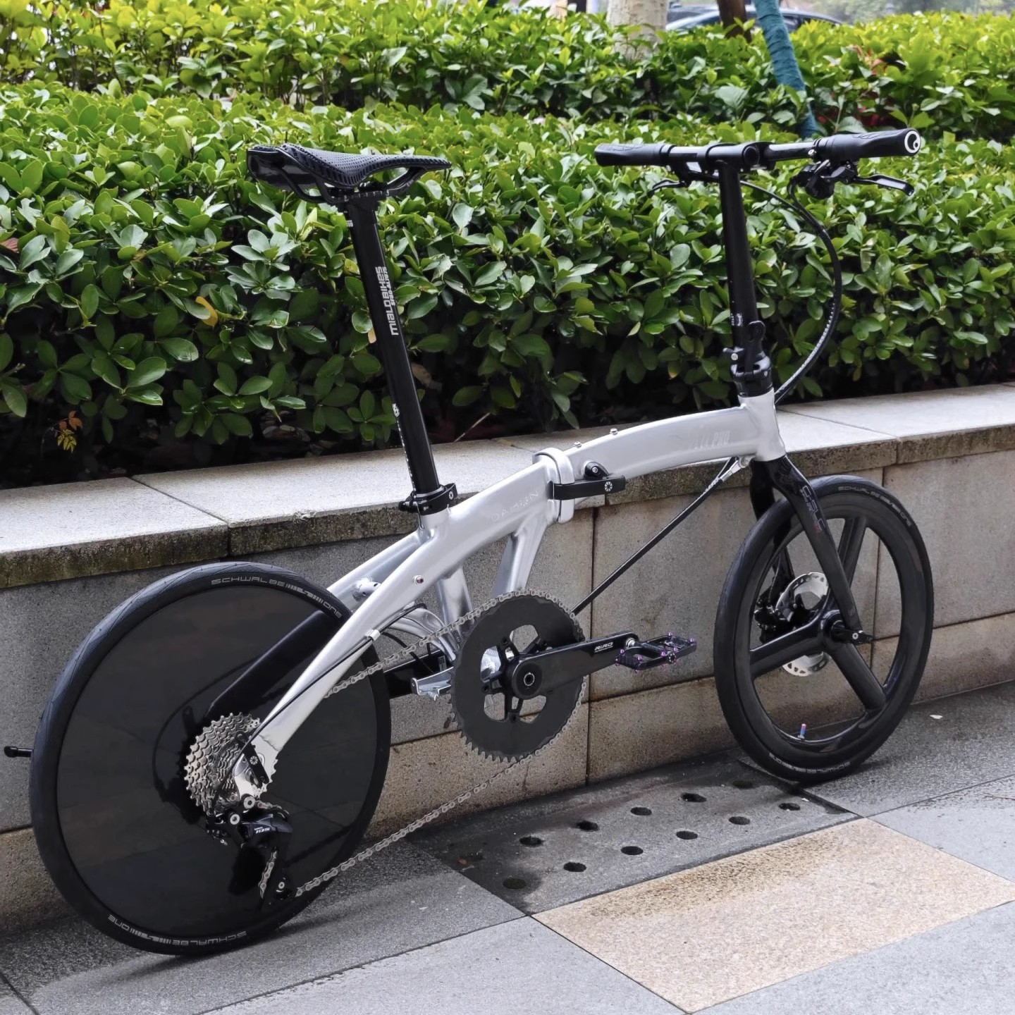 16inch Ultralight 349 Carbon Fiber Wheel Set - Precision-Engineered 16-Inch Wheels for Brompton Folding Bikes and Compact Commuters