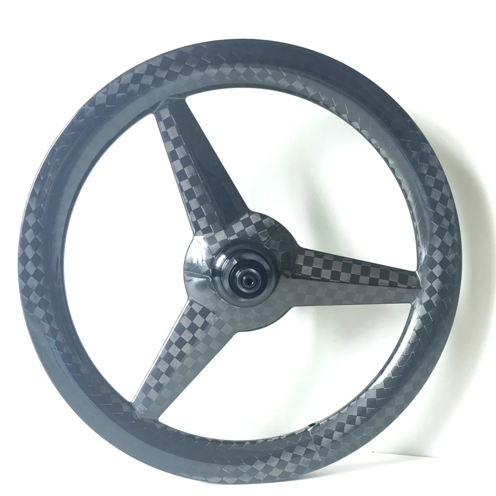 16inch Ultralight 349 Carbon Fiber Wheel Set - Precision-Engineered 16-Inch Wheels for Brompton Folding Bikes and Compact Commuters