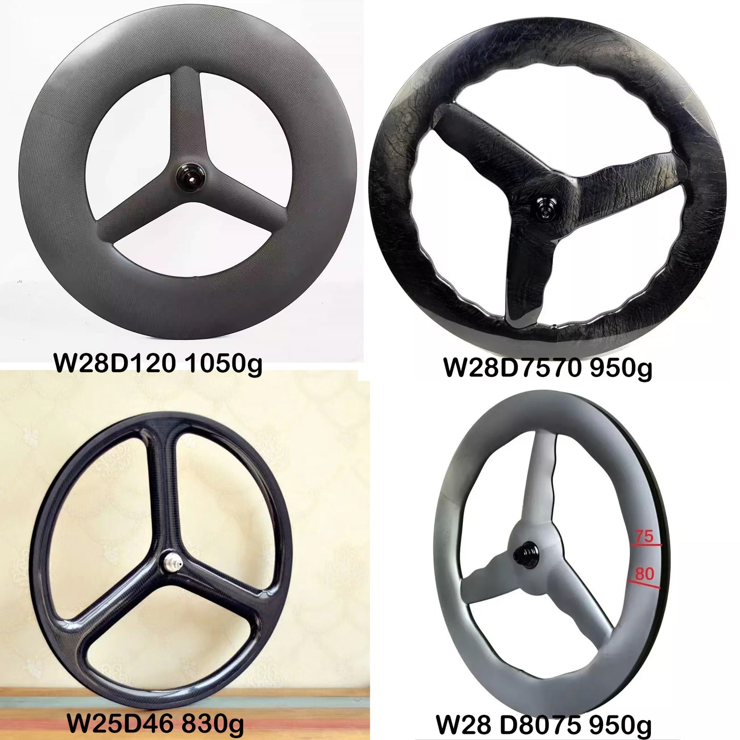 Carbon Tri Spoke Wheel 700C Road Time trial Carbon Wheels TT/ROAD/TRACK racing bicycle wheels Toray T700+T800