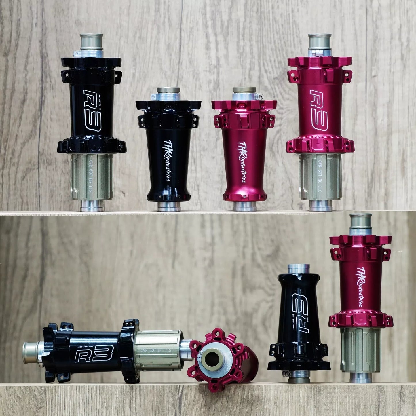 Road Bike Hub R3 Lightweight High - end Road Hubs Rachet Systoem Ultralight Road Bicycle Hub 6 bolt Cycle Hub Disc Rim V-brake HG MS XDR
