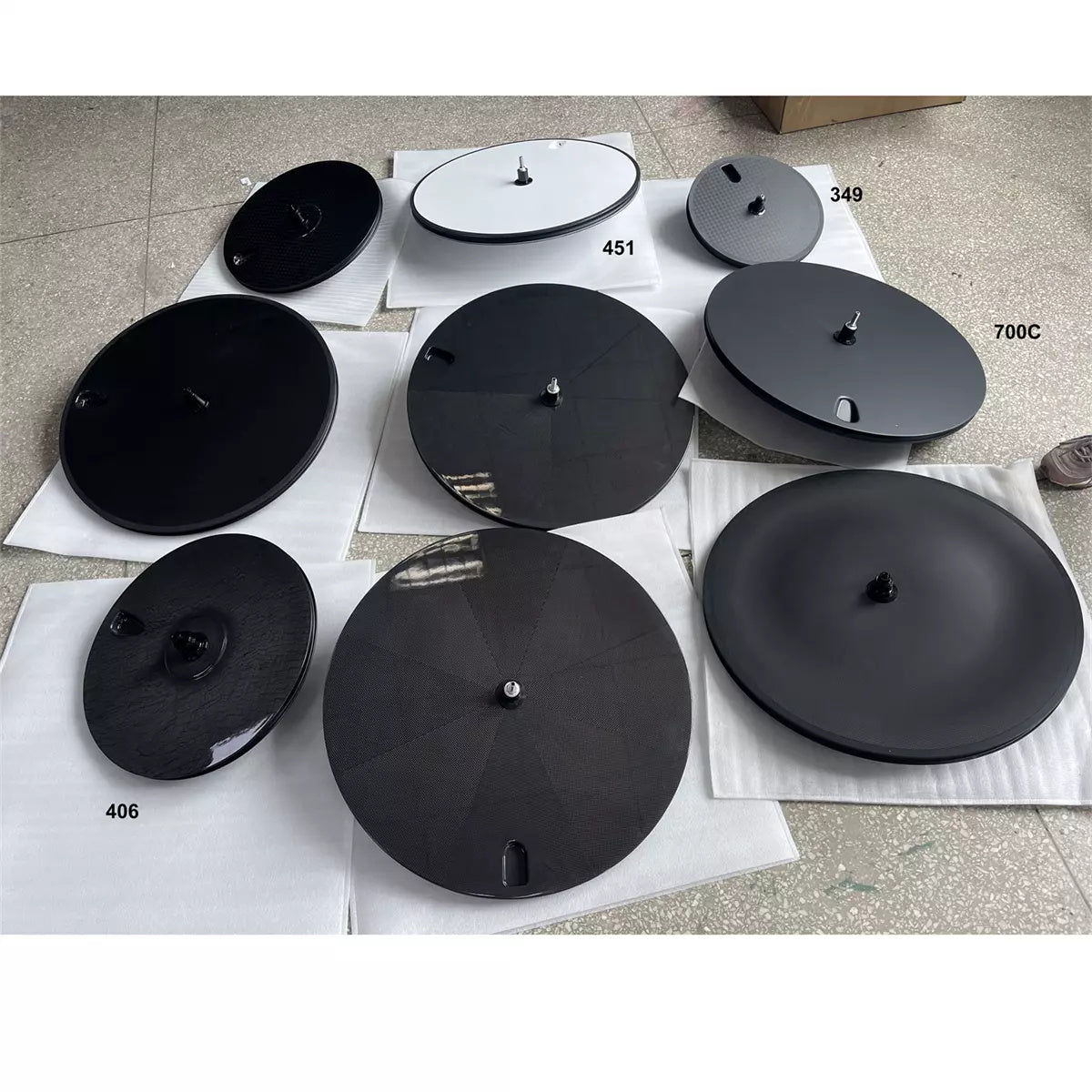 Carbon disc wheel 700C 23/25/26/28mm width track/road bike TT/fixed gear cycle carbon wheels