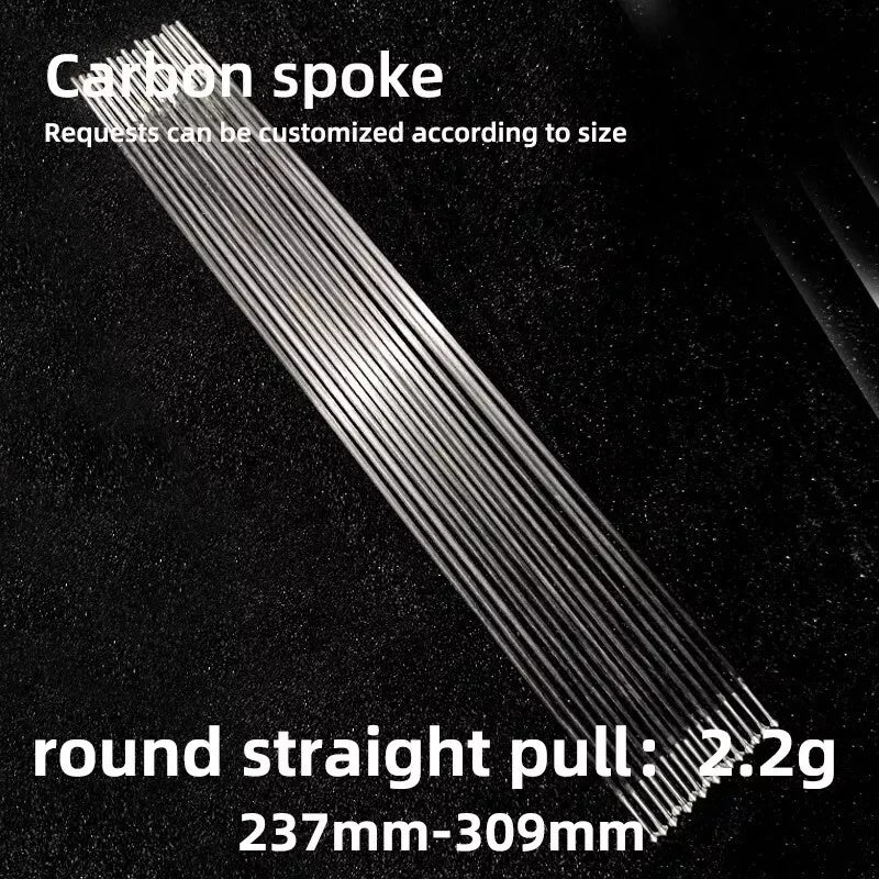 carbon spokes 1.8g Lightweight Carbon Fiber Spokes for Road Bike Bike, High Strength Aero Design, TT Bike Carbon Spokes