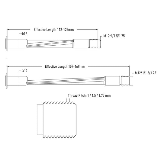 DFS Extreme-Light Carbon Thru-Axle Universal Kit