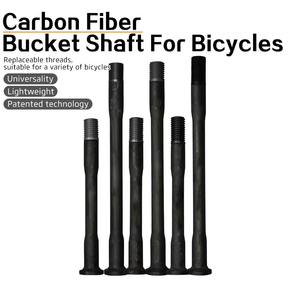 DFS  24g Ultra-Light Carbon Fiber Bicycle Thru-Axle with Titanium Bolts - Universal Road Bike Upgrade  the final step in lightweighting