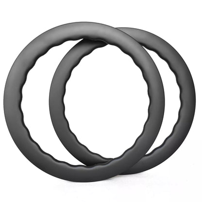 Carbon wave Rims 700C wave 35/40/45/50/55/65mm Depth Carbon Road Bicycle Wheel 28/31mm Wide Gravel Disc Brake
