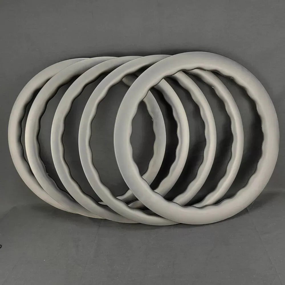 Carbon wave Rims 700C wave 35/40/45/50/55/65mm Depth Carbon Road Bicycle Wheel 28/31mm Wide Gravel Disc Brake