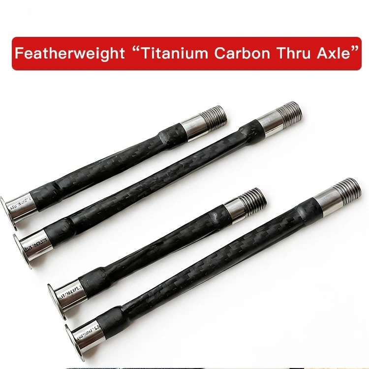 DFS Carbon Thru Axle Road Bicycle Wheel Ultralight 30g Compatible Carbon Fiber Frame Customized by length