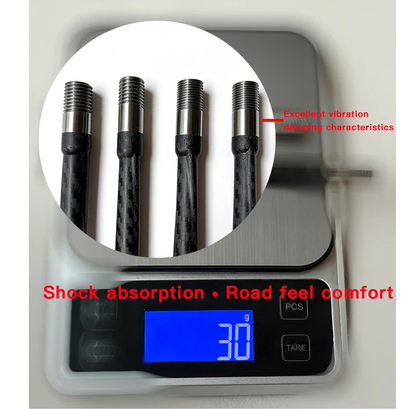 DFS Carbon Thru Axle Road Bicycle Wheel Ultralight 30g Compatible Carbon Fiber Frame Customized by length