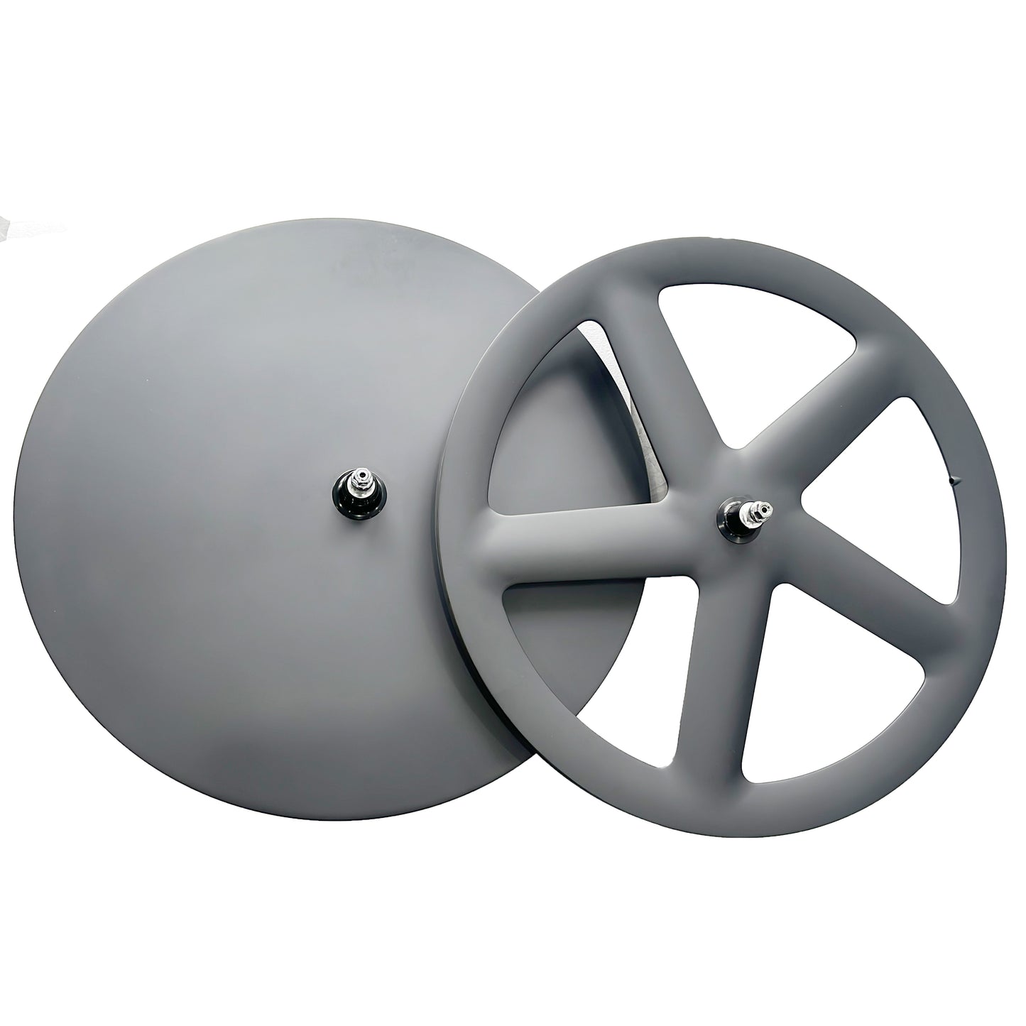 carbon five spokes wheel 700C Fixed Gear Track/Road/TT bike full carbon fibre 5 spokes bicycle wheelset