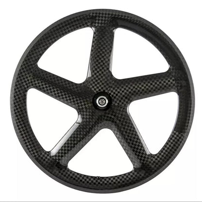 carbon five spokes wheel 700C Fixed Gear Track/Road/TT bike full carbon fibre 5 spokes bicycle wheelset