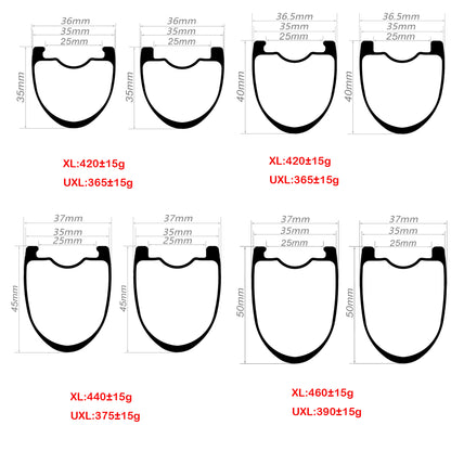 DFS 700C Disc Brake Carbon Road Bike Wheelset Tubeless ROAD/GRAVEL WHEELS 21/24/25/30/32MM INNER wide