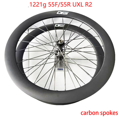 DFS 700C Disc Brake Carbon Road Bike Wheelset Tubeless ROAD/GRAVEL WHEELS 21/24/25/30/32MM INNER wide