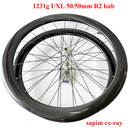 DFS 700C Disc Brake Carbon Road Bike Wheelset Tubeless ROAD/GRAVEL WHEELS 21/24/25/30/32MM INNER wide