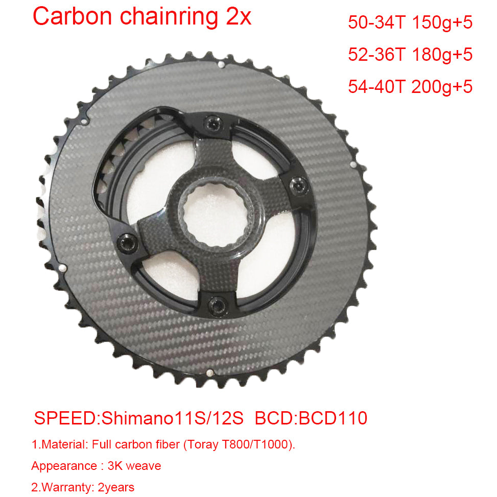 DFS carbon AEROCORE 2X CHAINRING carbon