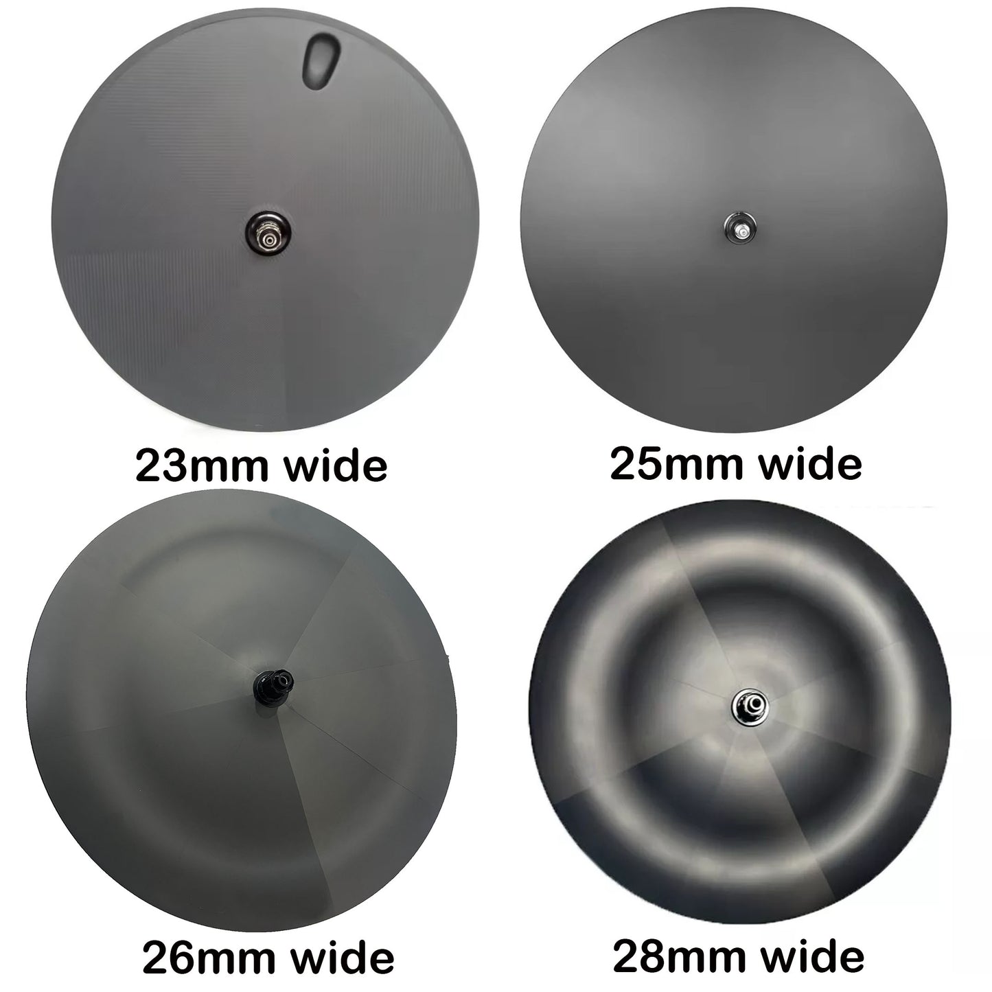 Carbon disc wheel 700C 23/25/26/28mm width track/road bike TT/fixed gear cycle carbon wheels