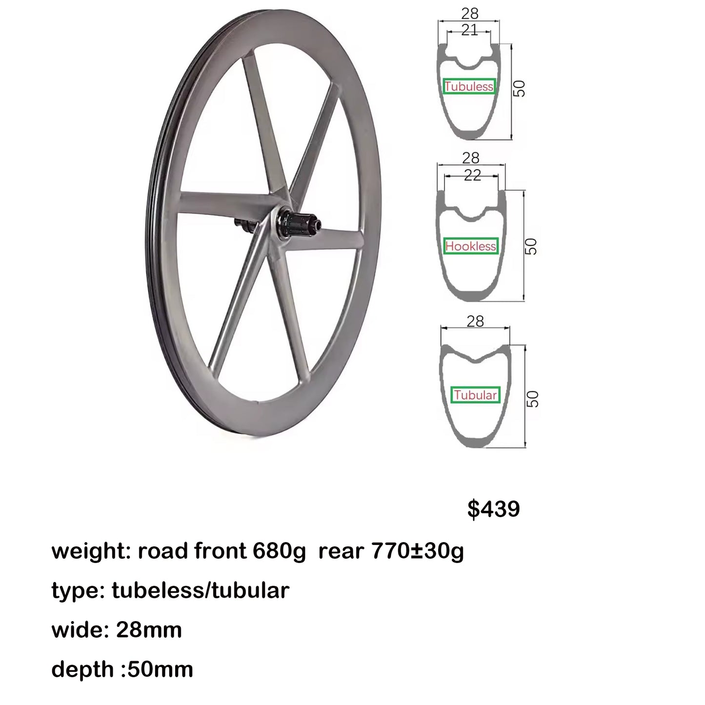 carbon 6 Spoke Wheelset 700C Road Bike Gravel SuperLight Tubeless HG XDR 12s Speed Disc Ratchet System 36T Hub