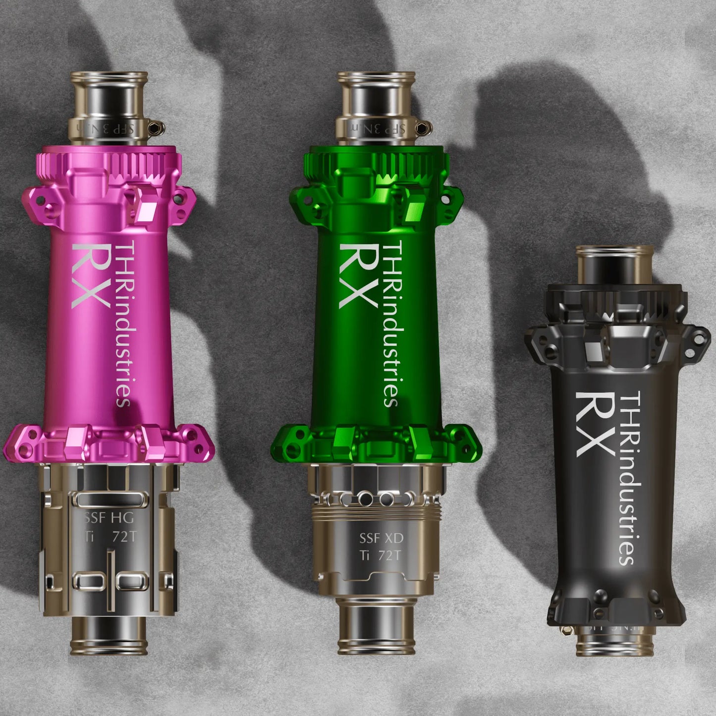 Road bike hub RX Lightest Hubset 199g Bike Hub Ratchet System for Carbon Wheel Disc Brake HG XDR Gravel Road/TT Bicycle Thru Axle CENTRE LOCK