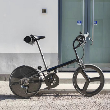 16inch Ultralight 349 Carbon Fiber Wheel Set - Precision-Engineered 16-Inch Wheels for Brompton Folding Bikes and Compact Commuters