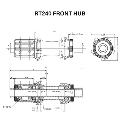 RT240 DFS GHOST series hub