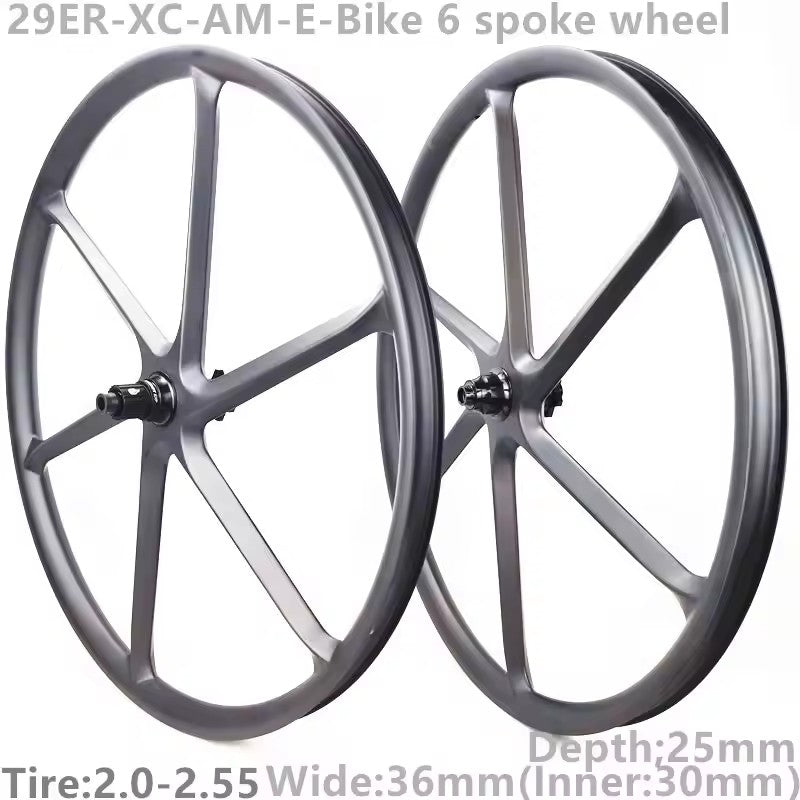 carbon 6 Spoke Wheelset 700C Road Bike Gravel SuperLight Tubeless HG XDR 12s Speed Disc Ratchet System 36T Hub