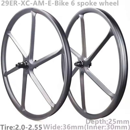 carbon 6 Spoke Wheelset 700C Road Bike Gravel SuperLight Tubeless HG XDR 12s Speed Disc Ratchet System 36T Hub