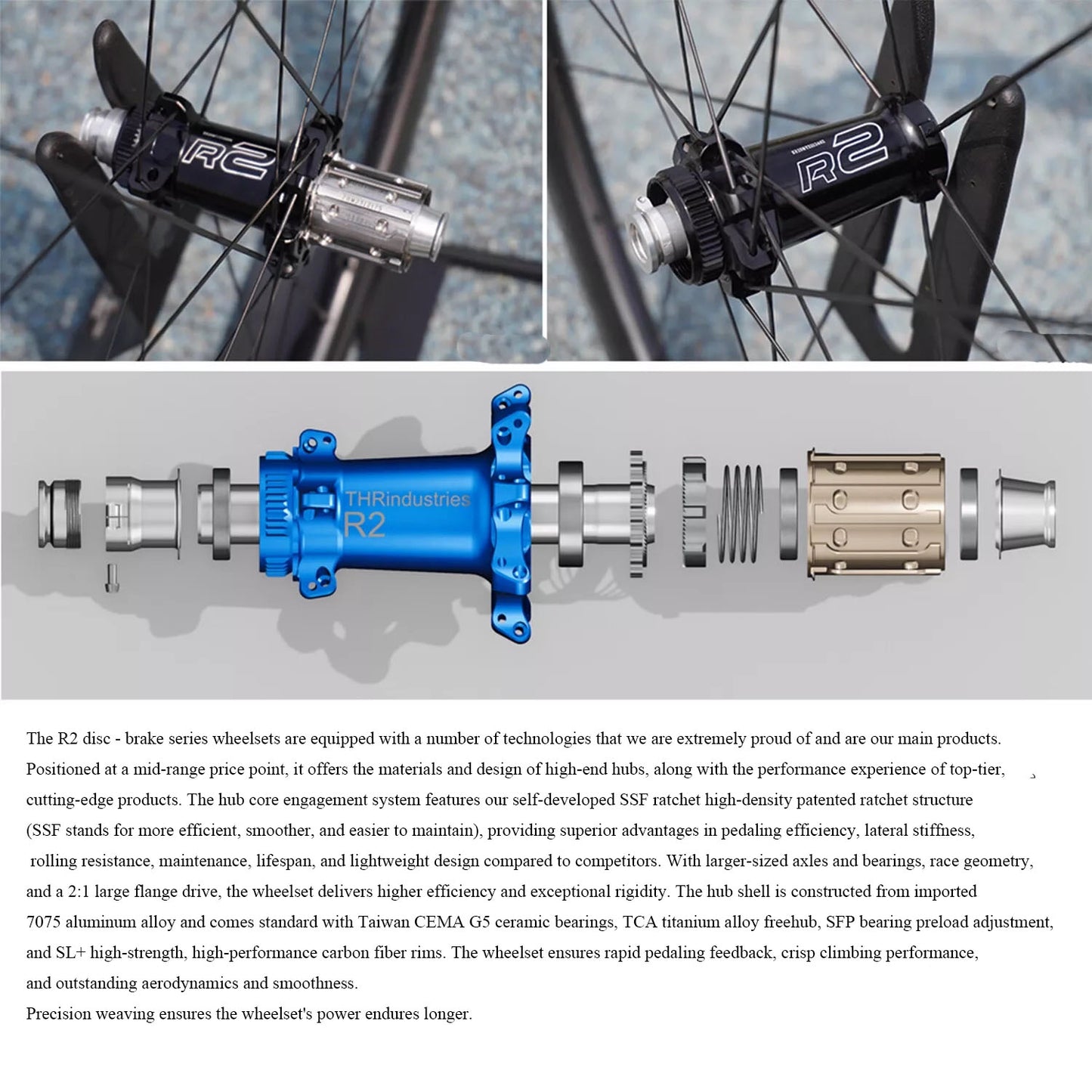 Road Bike Hub Rachet System R2 Ultralight Road Bicycle Hub Cycle Disc V-brake HG MS XDR