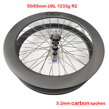 DFS 700C Disc Brake Carbon Road Bike Wheelset Tubeless ROAD/GRAVEL WHEELS 21/24/25/30/32MM INNER wide