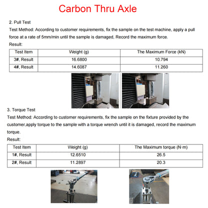 DFS  24g Ultra-Light Carbon Fiber Bicycle Thru-Axle with Titanium Bolts - Universal Road Bike Upgrade  the final step in lightweighting