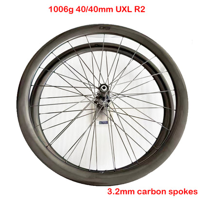 DFS 700C Disc Brake Carbon Road Bike Wheelset Tubeless ROAD/GRAVEL WHEELS 21/24/25/30/32MM INNER wide