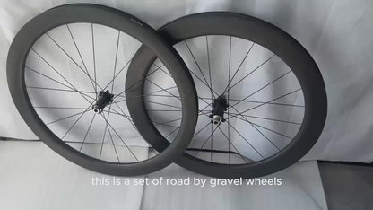 Road Disc Carbon Wheelset Low Resistance Hub 30 38 50 55 60 88mm 700c Gravel Bicycle Wheels Clincher Tubeless