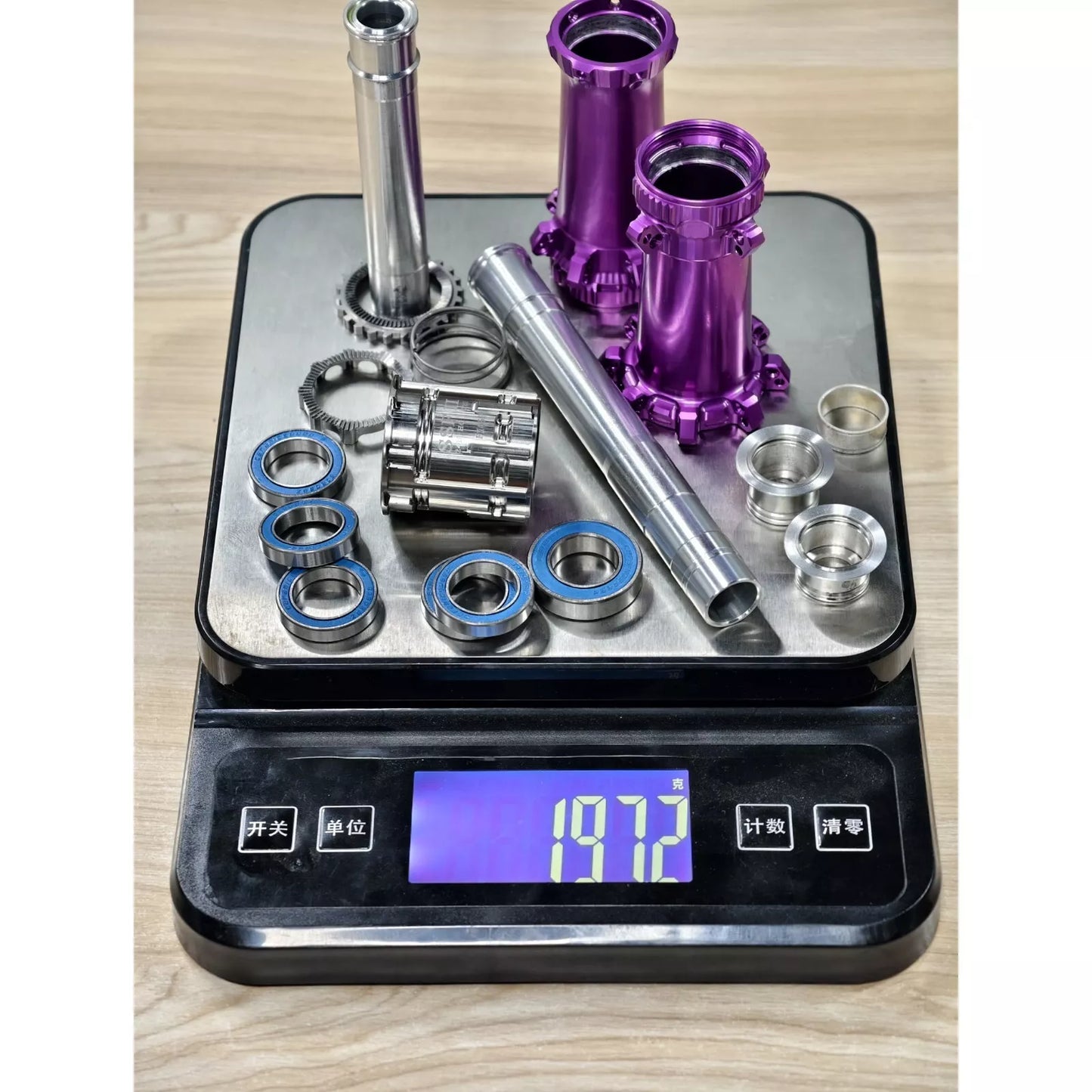 Road bike hub RX Lightest Hubset 199g Bike Hub Ratchet System for Carbon Wheel Disc Brake HG XDR Gravel Road/TT Bicycle Thru Axle CENTRE LOCK