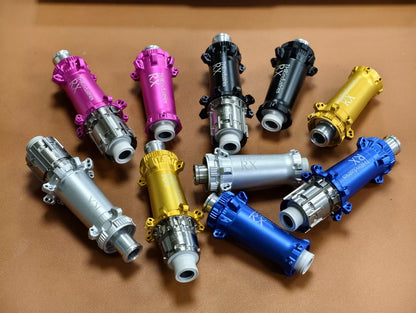 Road bike hub RX Lightest Hubset 199g Bike Hub Ratchet System for Carbon Wheel Disc Brake HG XDR Gravel Road/TT Bicycle Thru Axle CENTRE LOCK