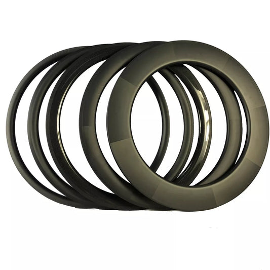 Carbon road bike rim 35/38/45/50/55/60188mm depth Tubeless Rim 23/25mm wide Road/track/TT Bike T800/T1000 Full Carbon Fibre Bicycle Wheelset Rim