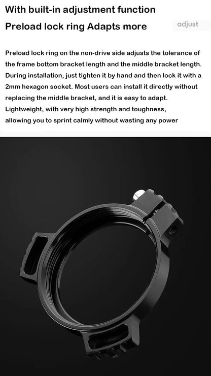 DFS carbon road crank ultralight Bicycle Crankset 145/147.5/150/152.5/155/157.5/160/162.5/165/167.5/170/172.5/175mm